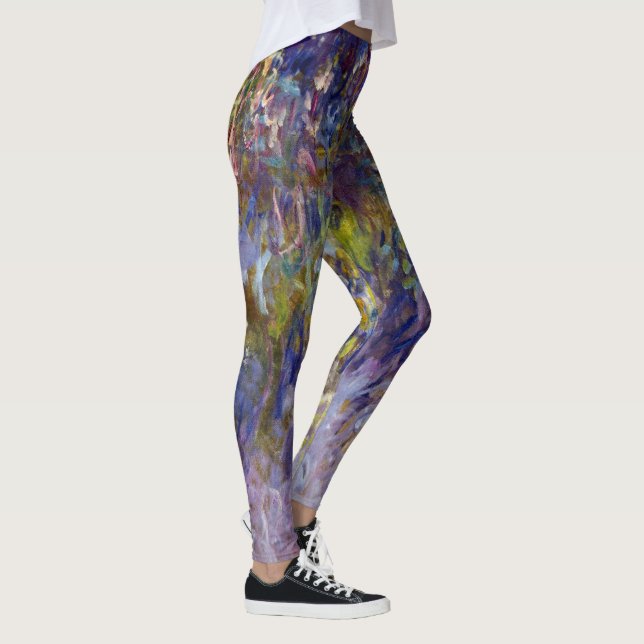 Blåregn (vänster halva) av Claude Monet Leggings (Höger)