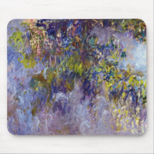 Blåregn (vänster halva) av Claude Monet Musmatta