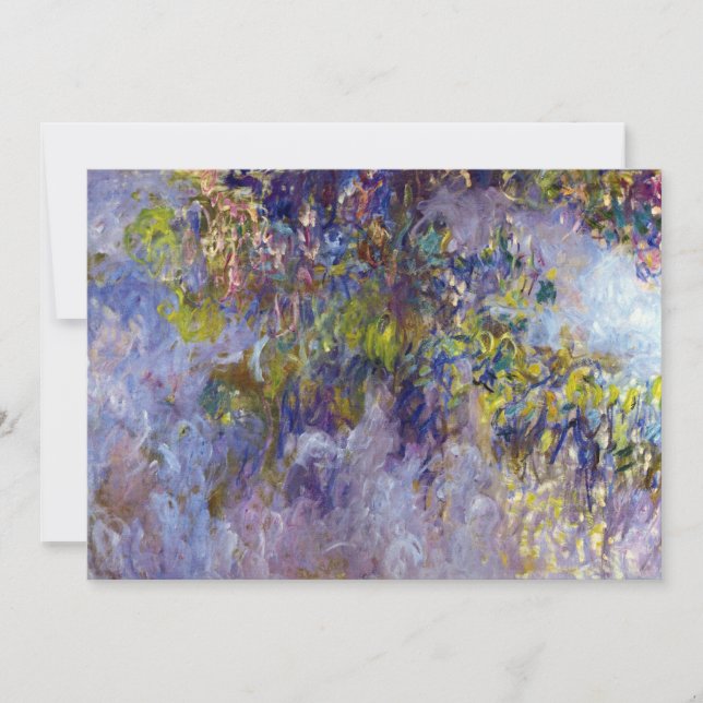 Blåregn (vänstra halvan) av Claude Monet (Framsida)