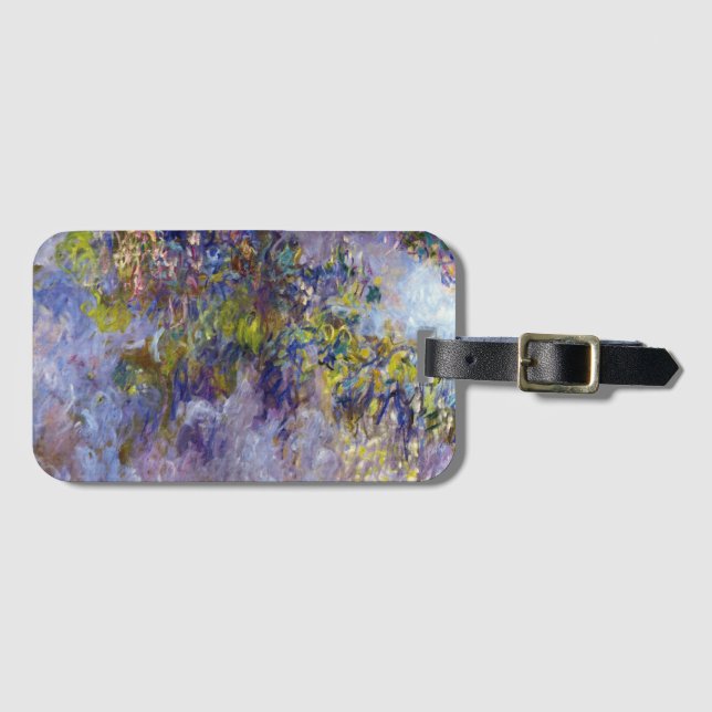 Blåregn (vänstra halvan) av Claude Monet Bagagebricka (Framsida horisontal)