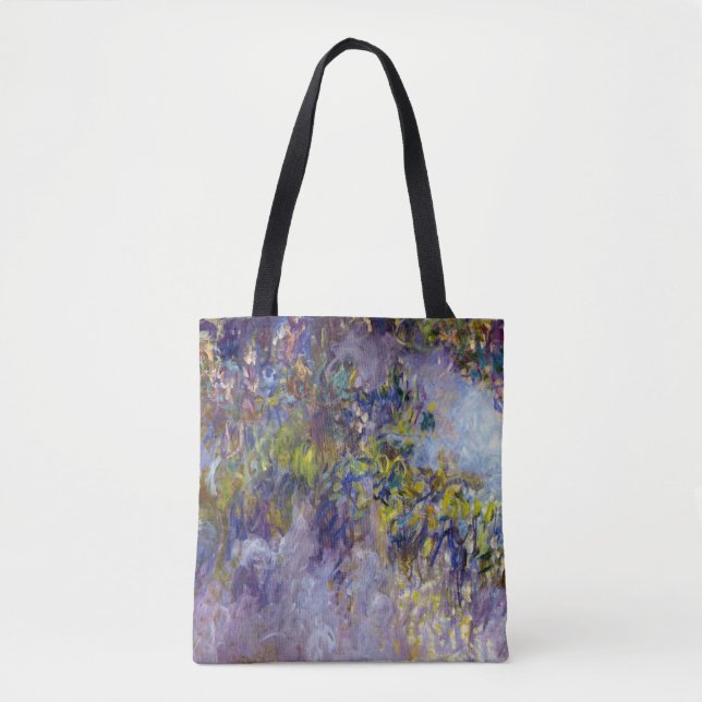Blåregn (vänstra halvan) av Claude Monet Tygkasse (Framsida)