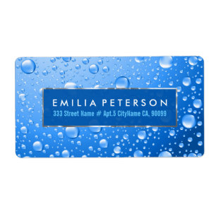 Blåregnet i Himlar av metall tappar Silver Fraktsedel