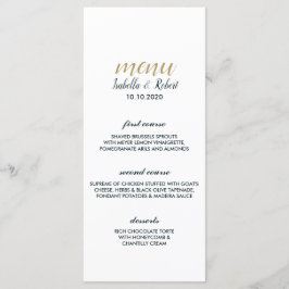 Blårevet | Nautical Bröllop Menu Meny