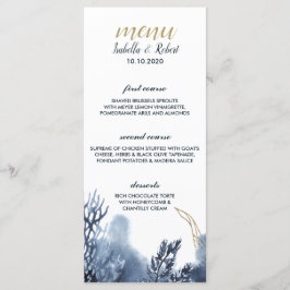 Blårevet | Nautical Bröllop Menu Meny