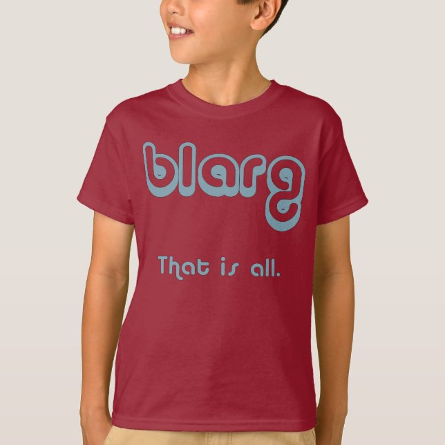 blarg. t-shirt (Framsida)