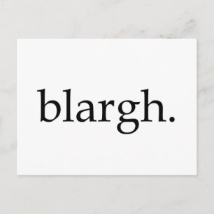 Blargh Vykort