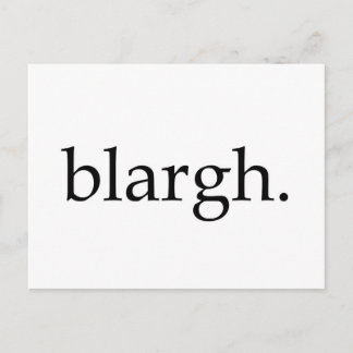 Blargh Vykort