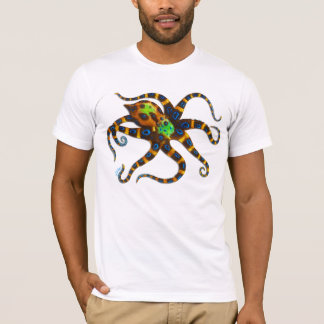 Blåringad bläckfisk t-shirt