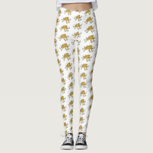 Blåringad illustration av bläckfiskens tecknad leggings