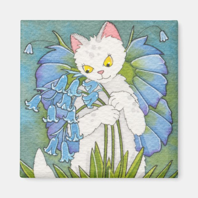 Blåringad kvadratmagnet magnet (Framsidan)