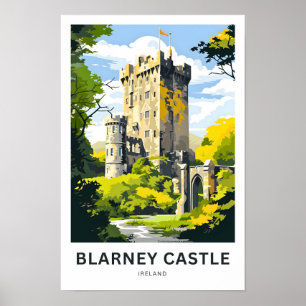 Blarney Castle Ireland Travel Print Poster