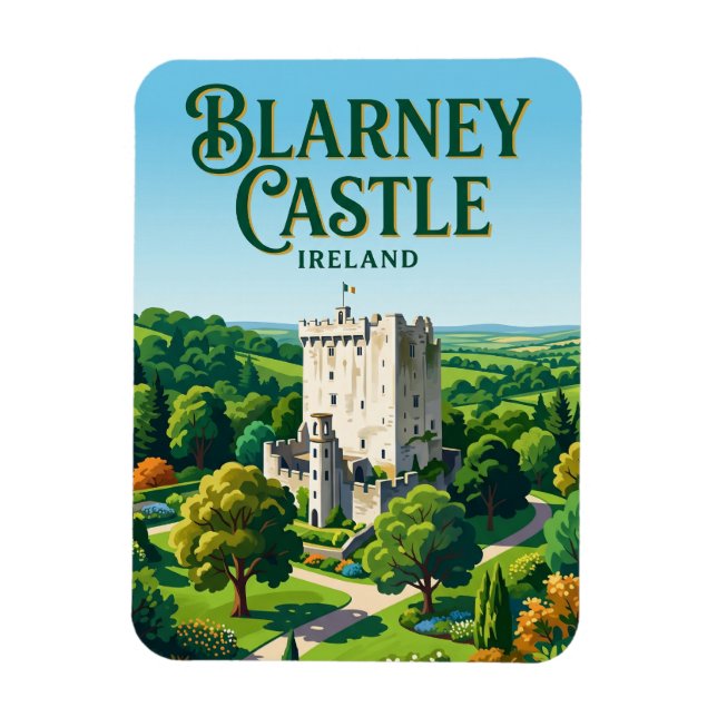 Blarney Castle Irland Magnet (Vertikal)