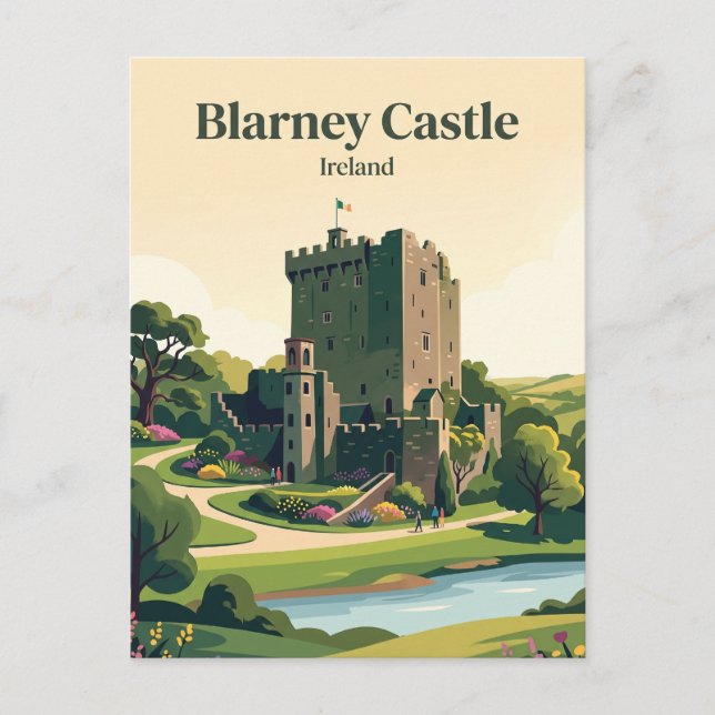 Blarney Castle Irland Vykort (Framsida)