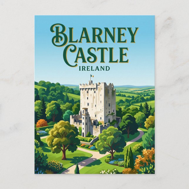 Blarney Castle Irland Vykort (Framsida)