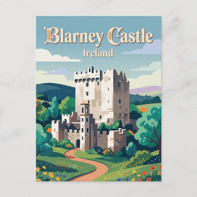 Blarney Castle Irland Vykort (Framsida)