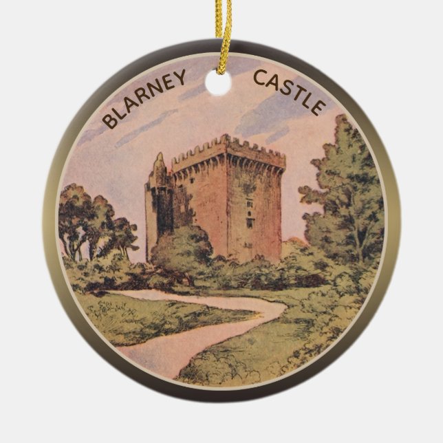 Blarney Castle Julgransprydnad Keramik (Framsidan)