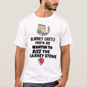 Blarney Castle Kissing Ssing Blarney Stone T Shirt