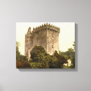 Blarney Castle Kork, Ireland c1900, vintage print Canvastryck