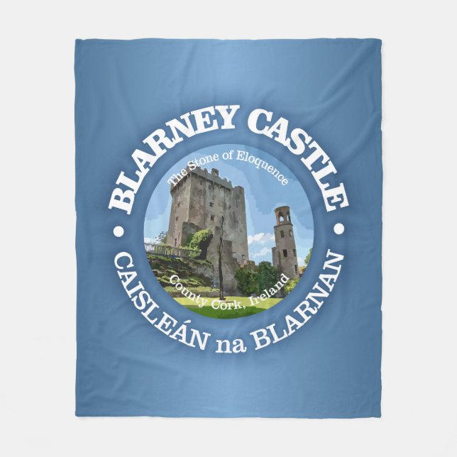 Blarney Castle (rd) Fleecefilt (Framsidan)