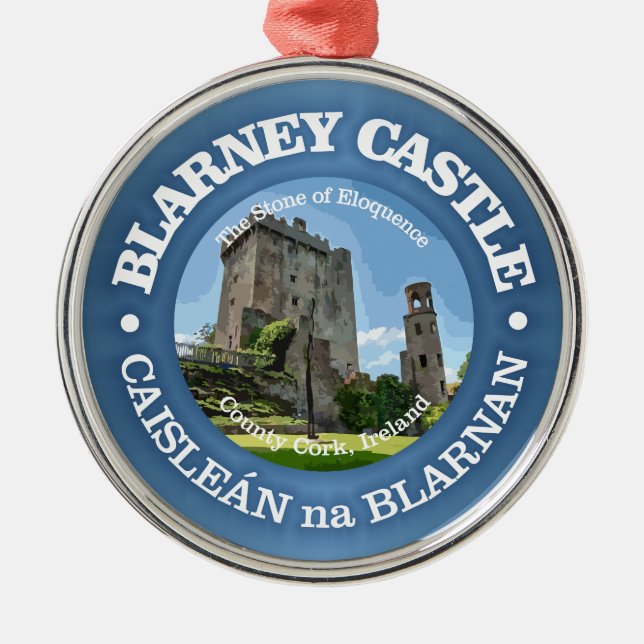 Blarney Castle (rd) Julgransprydnad Metall (Framsidan)