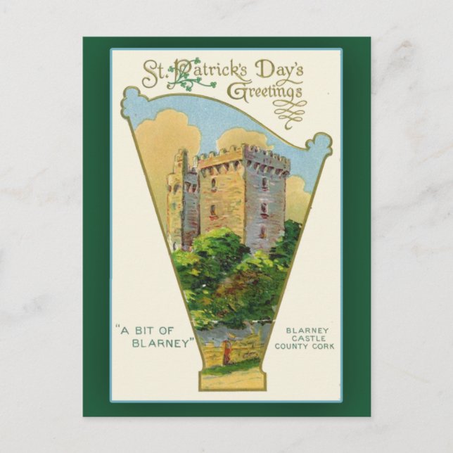 Blarney Castle St. Patrick-dagskort Vykort (Framsida)