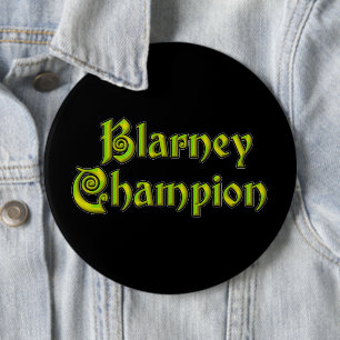 Blarney Champion svart kolossal knapp