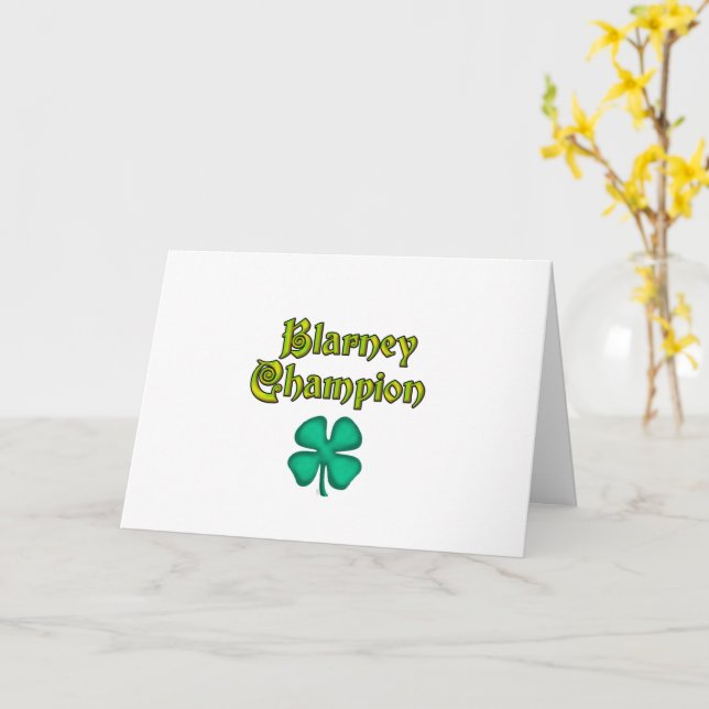 Blarney Champion vit välkomstkort Kort (Gul blomma)