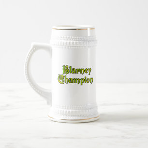Blarney Champion white stein w guld trim Sejdel