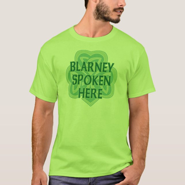 Blarney talad här utslagsplatsskjorta tee (Framsida)