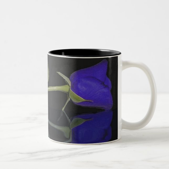 BlåRo Blommönster Mugg (Höger)