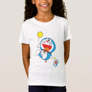Blårobot med Balloon - Roligt Anime St T Shirt