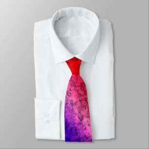 Blåröd Ombre Neck Tie Slips
