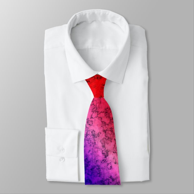 Blåröd Ombre Neck Tie Slips (Bunden)