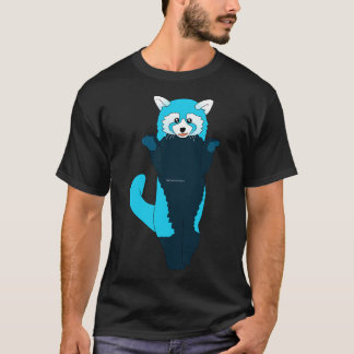 Blåröd panda 2 t shirt