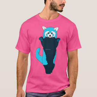 Blåröd panda 2 t shirt
