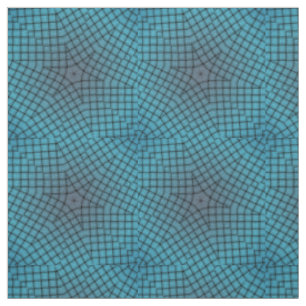 Blårombockstreck Stjärna Geometric Print Mönster Tyg