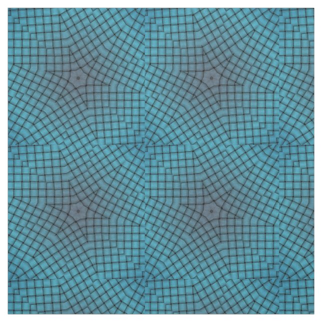 Blårombockstreck Stjärna Geometric Print Mönster Tyg (Provkarta)