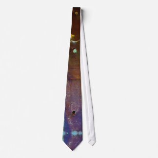 Blårostad grunge stil slips