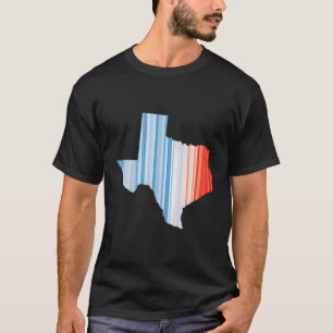 Blårött global temperatur - Klimatförändringar i T Shirt