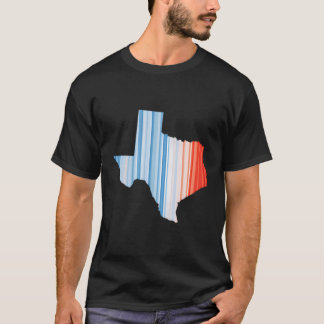 Blårött global temperatur - Klimatförändringar i T Shirt