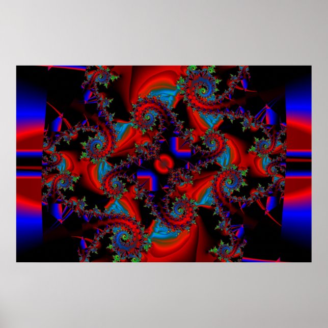 Blårött och Grönt, strid Poster (Framsidan)