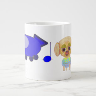 Blårygg i födelsedagsplocket jumbo mugg