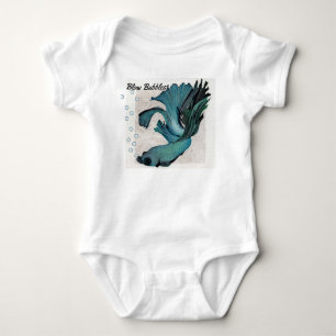 Blås Bubblor Gerber Baby Onsie Betta Fisk T Shirt