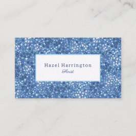 Blås för Affärskort av Blommigt i Cute Anpassade Visitkort