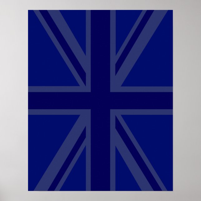 Blås för en union Jack British Flagga Poster (Framsidan)