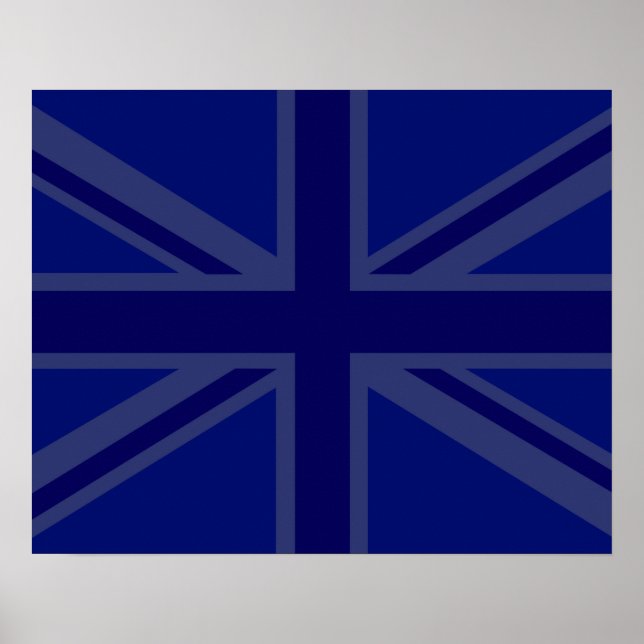Blås för en union Jack British Flagga Poster (Framsidan)