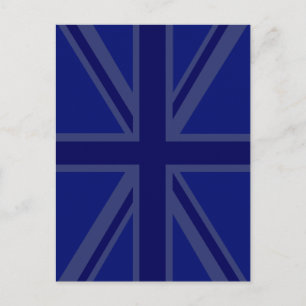Blås för en union Jack British Flagga Vykort