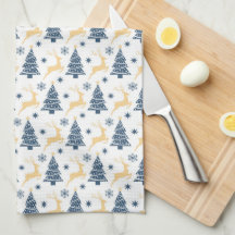 BLÅS HELGDAG- OCH GULT-REINDEER