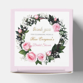 Blås Romantik:Rosa ros Möhippa Tack Presentaskar