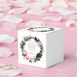 Blås Romantik:Rosa ros Möhippa Tack Presentaskar